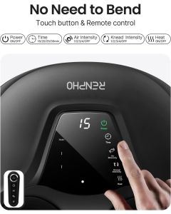 RENPHO Compact - Shiatsu Foot massager  With remote control - Black