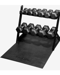 Primal Strength 2.5kg-15kg Hex Set And Rack With Mat