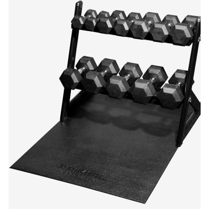 Primal Strength 2.5kg-15kg Hex Set And Rack With Mat
